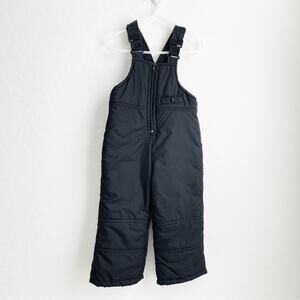 Big Chill Kids Snow Overalls Black Unisex Vintage 3T